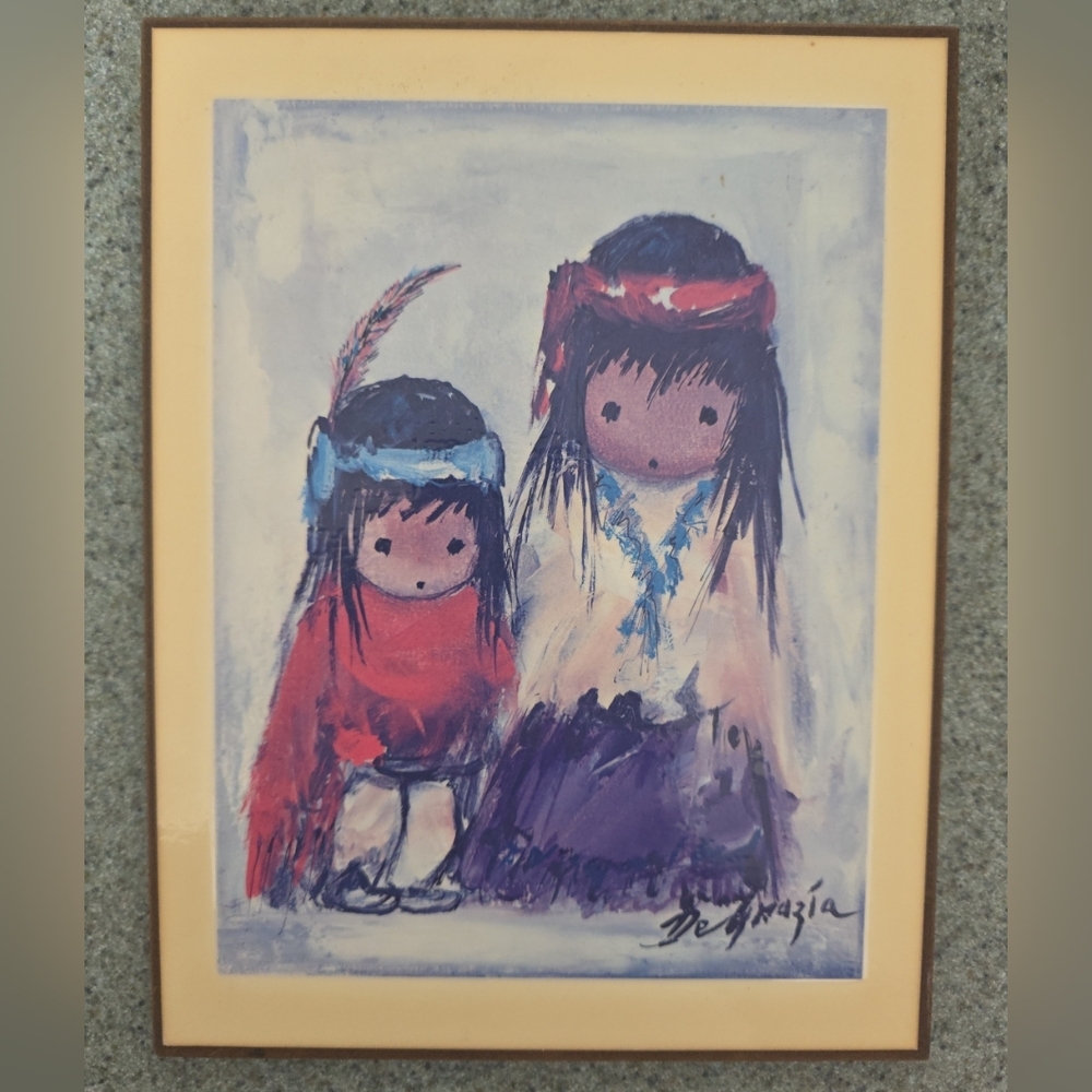 DeGrazia WONDERING Wood Plaque Stock #929.